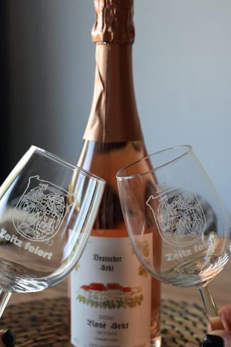 Ferienwohnung Weingut Lahmer August Kretzschau エクステリア 写真